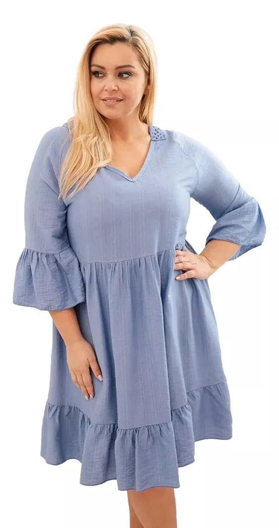 Moteriška mėlyna suknelė Wel