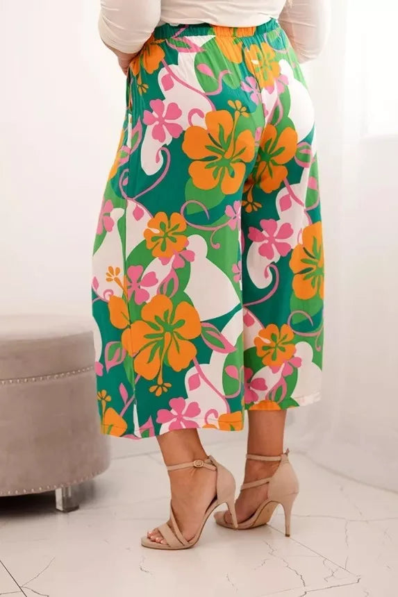 Moteriškos kelnės su oranžine detale Balis