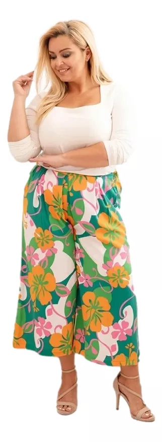 Moteriškos kelnės su oranžine detale Balis