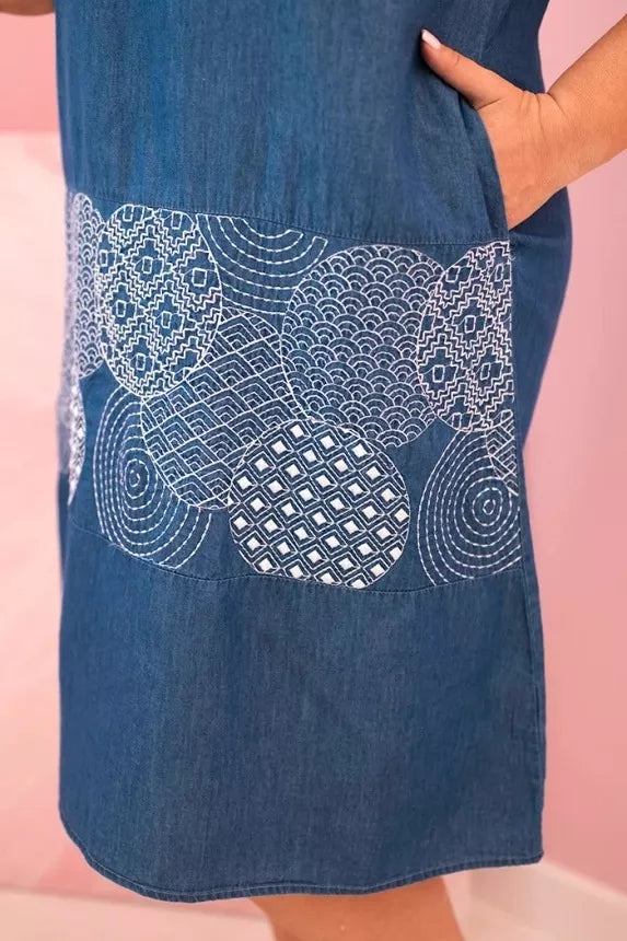 Moteriška mėlyna suknelė Norval