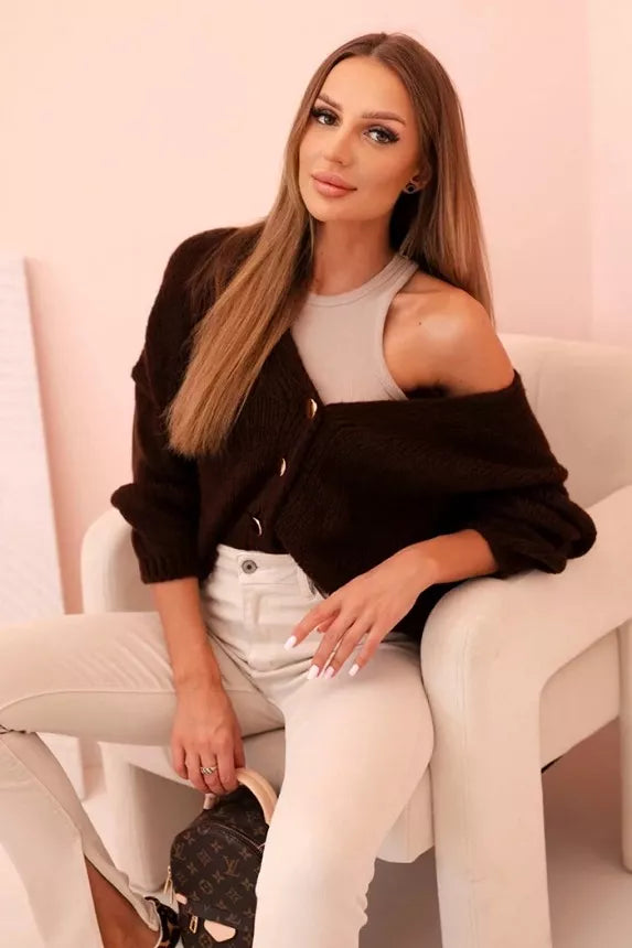 Moteriškas rudas megztinis Karil