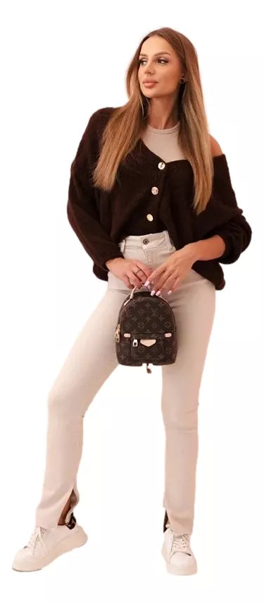 Moteriškas rudas megztinis Karil