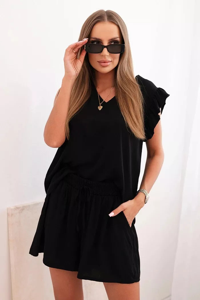 Moteriškas juodas komplektas Adelain