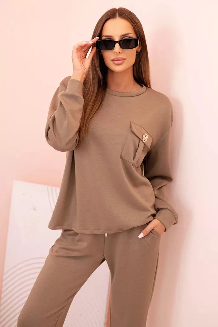 Moteriškas rusvas komplektas Naomi