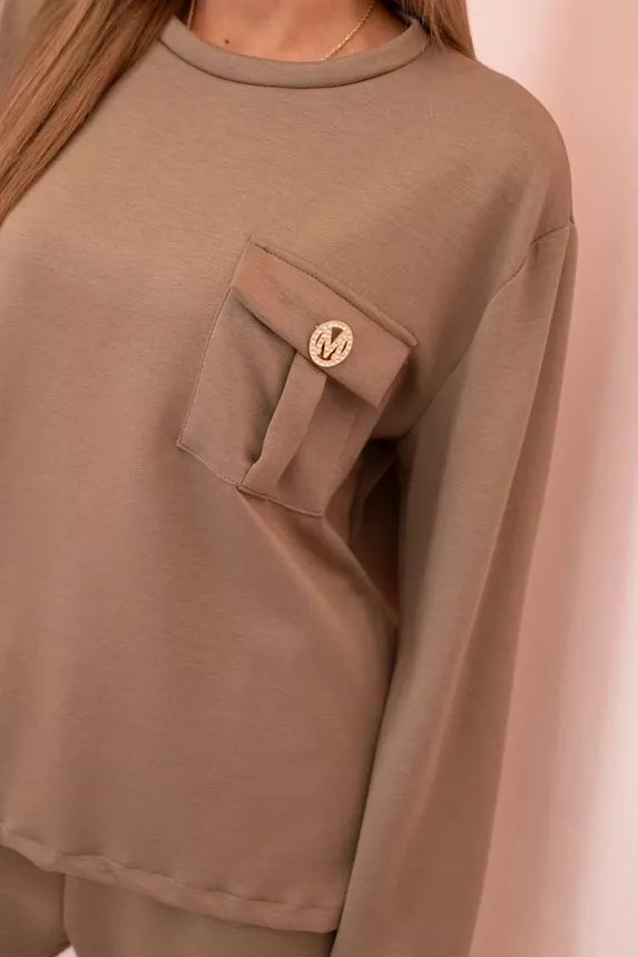 Moteriškas rusvas komplektas Naomi