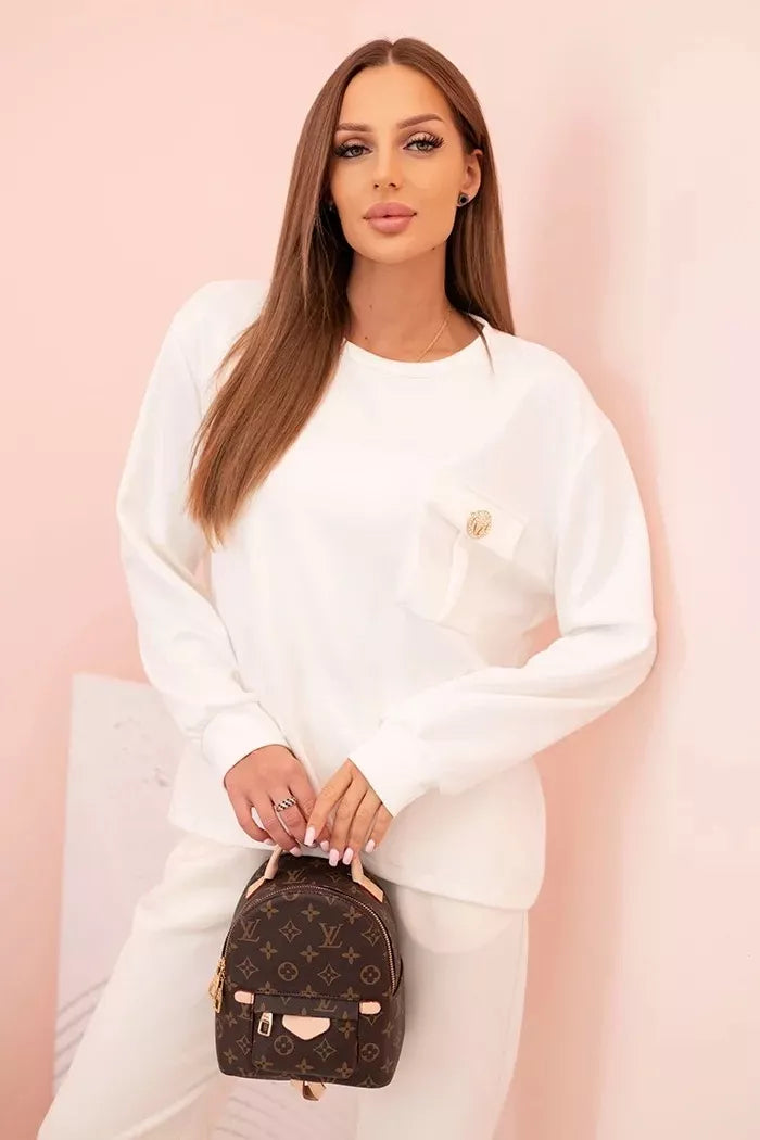 Moteriškas baltas komplektas Naomi