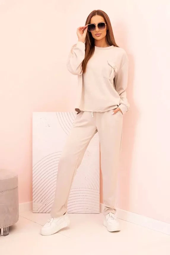 Moteriškas šviesiai rusvas komplektas Naomi