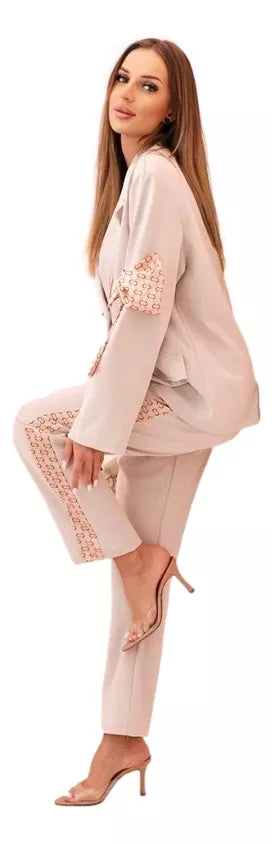 Moteriškas smėlio spalvos komplektas Rene