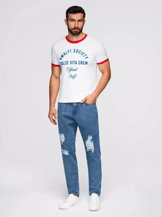 Vyriški mėlynos spalvos džinsai Cart