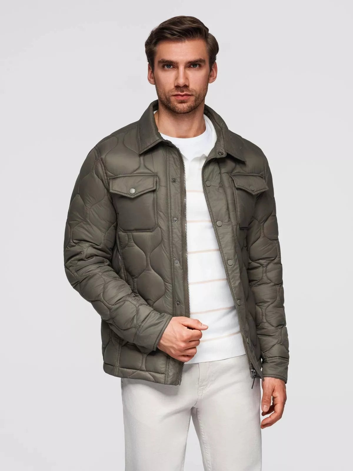 Vyriška šviesiai rudos spalvos striukė Lomin