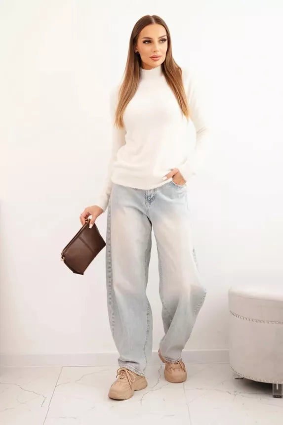 Moteriškas rusvas alpakų megztinis Lindi