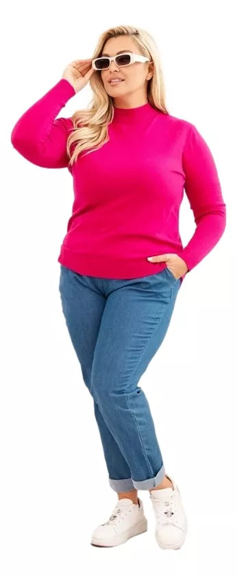 Moteriškas rožinės spalvos megztinis Kato