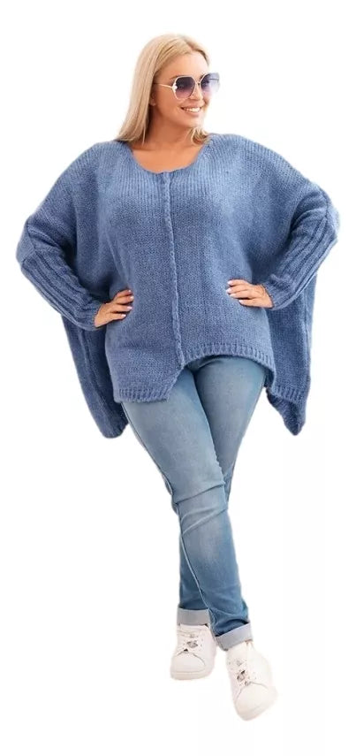 Moteriškas mėlynas megztinis Lori