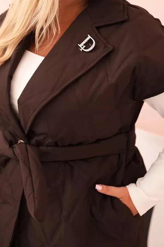 Moteriška tamsiai ruda liemenė Dalic