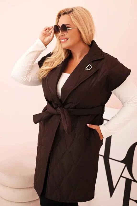 Moteriška tamsiai ruda liemenė Dalic