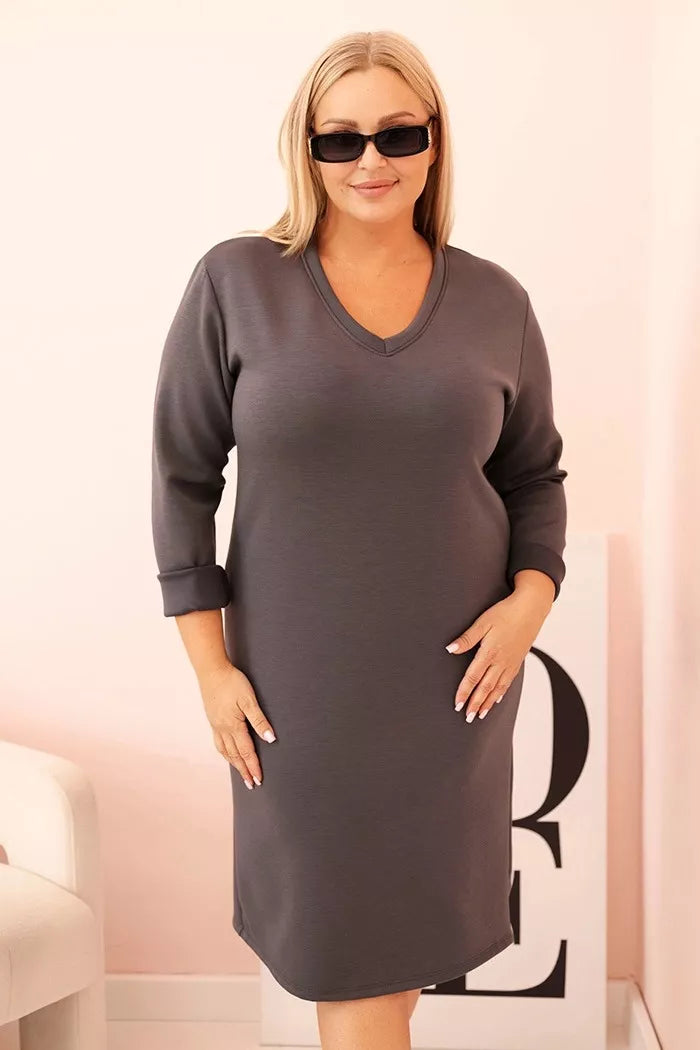 Moteriška tamsiai pilka suknelė Malt