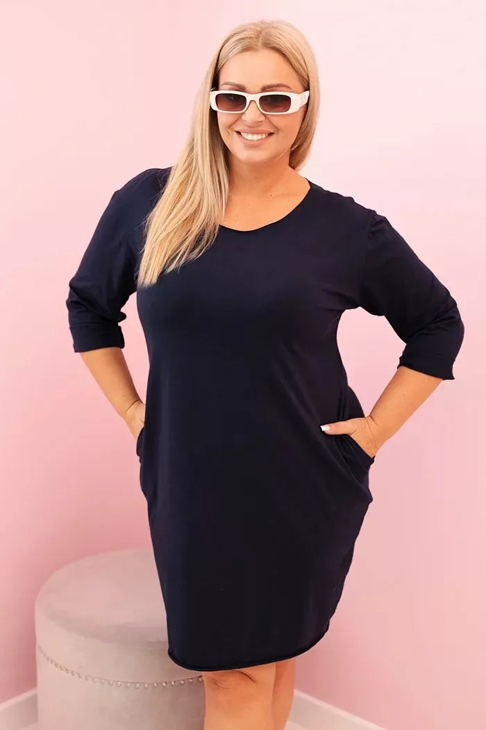 Moteriška tamsiai mėlyna suknelė Self