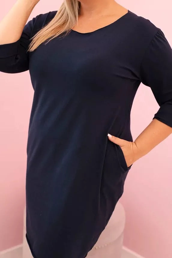 Moteriška tamsiai mėlyna suknelė Self