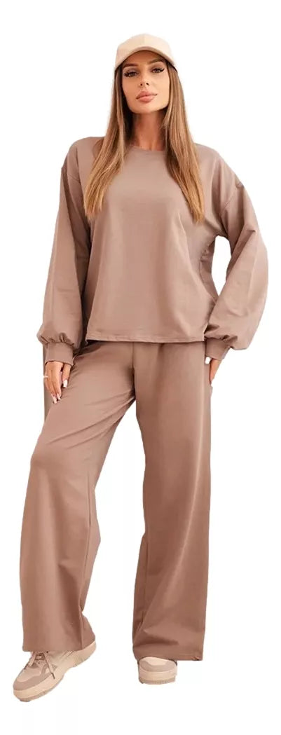 Moteriškas tamsiai rusvas komplektas Mondo