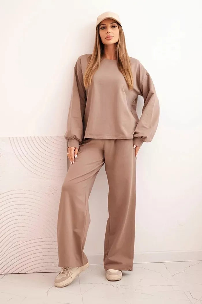 Moteriškas tamsiai rusvas komplektas Mondo