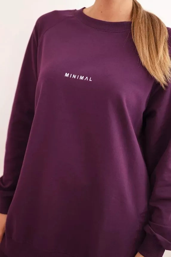 Moteriškas violetinis komplektas Minimal