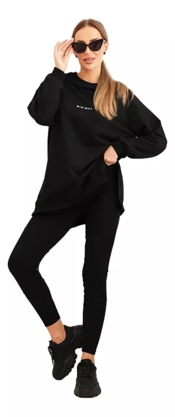 Moteriškas juodas komplektas Minimal