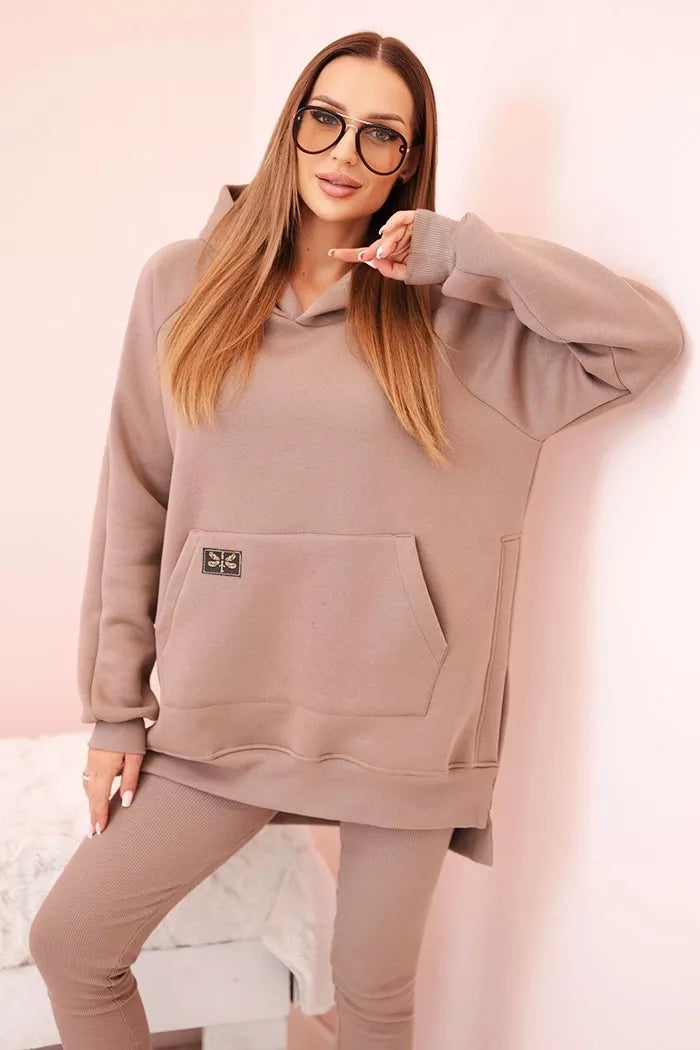 Moteriškas tamsiai rusvos spalvos kompleltas Solar