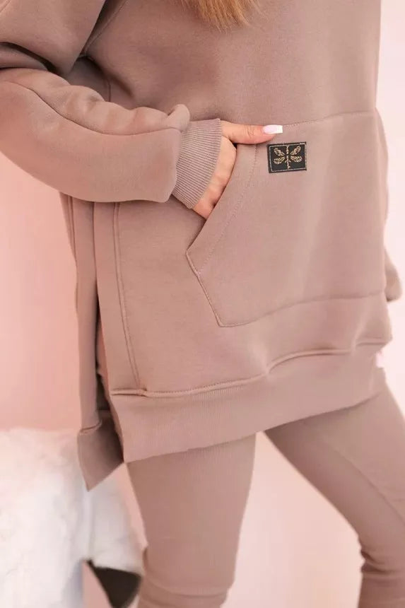 Moteriškas tamsiai rusvos spalvos kompleltas Solar