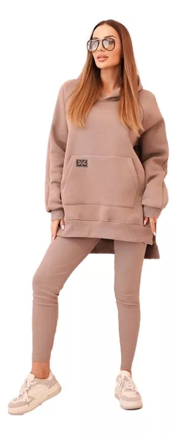 Moteriškas tamsiai rusvos spalvos kompleltas Solar