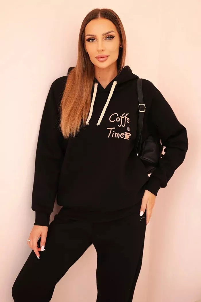 Moteriškas juodas komplektas Coffe