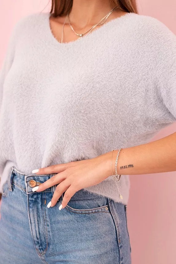 Moteriškas pilkas megztinis Cloud