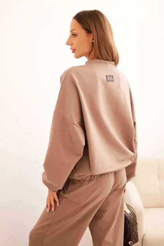 Moteriškas rudas komplektas Fan