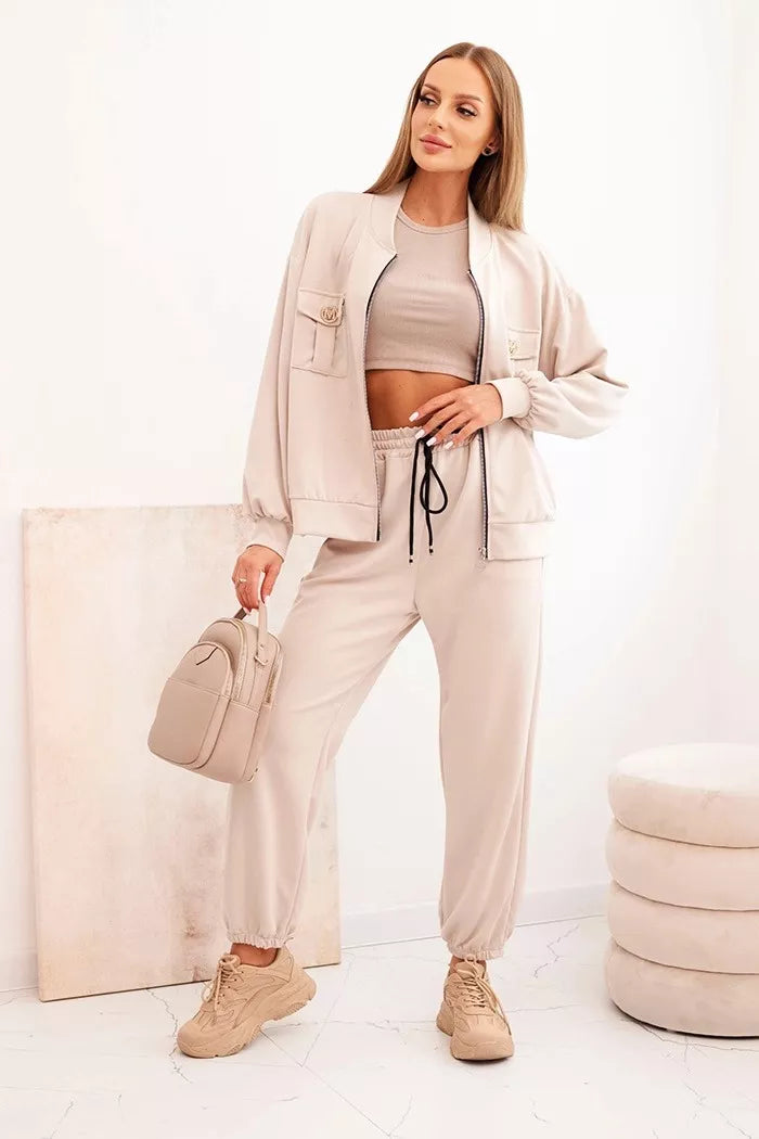 Moteriškas rusvas  komplektas Marbel