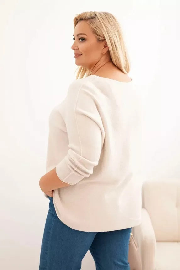 Moteriškas rusvas megztinis Minos