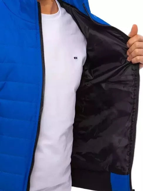 Dygsniuota vyriška mėlyna liemenė Lider