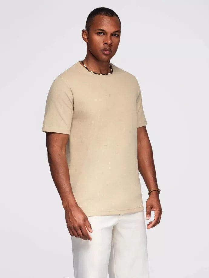 Vyriški rusvi marškinėliai Saimon