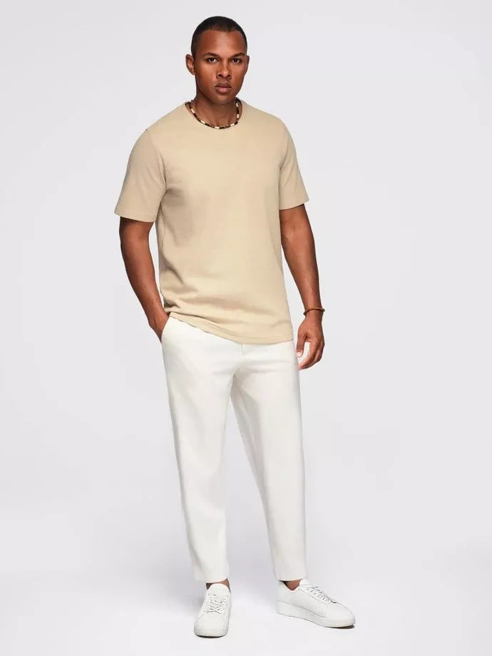 Vyriški rusvi marškinėliai Saimon