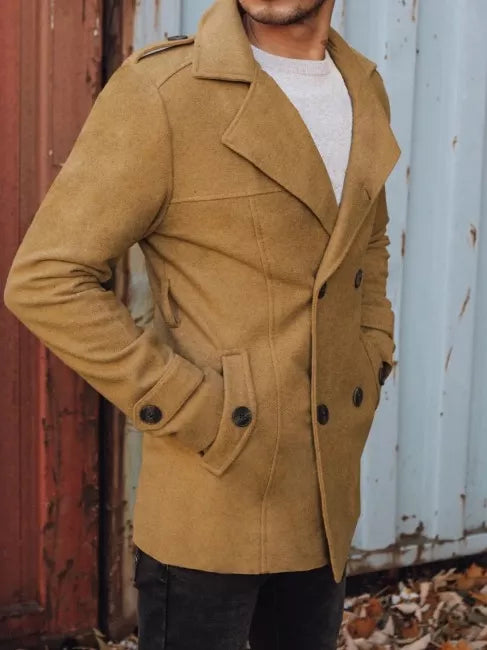 Vyriškas rudas paltas Arlas