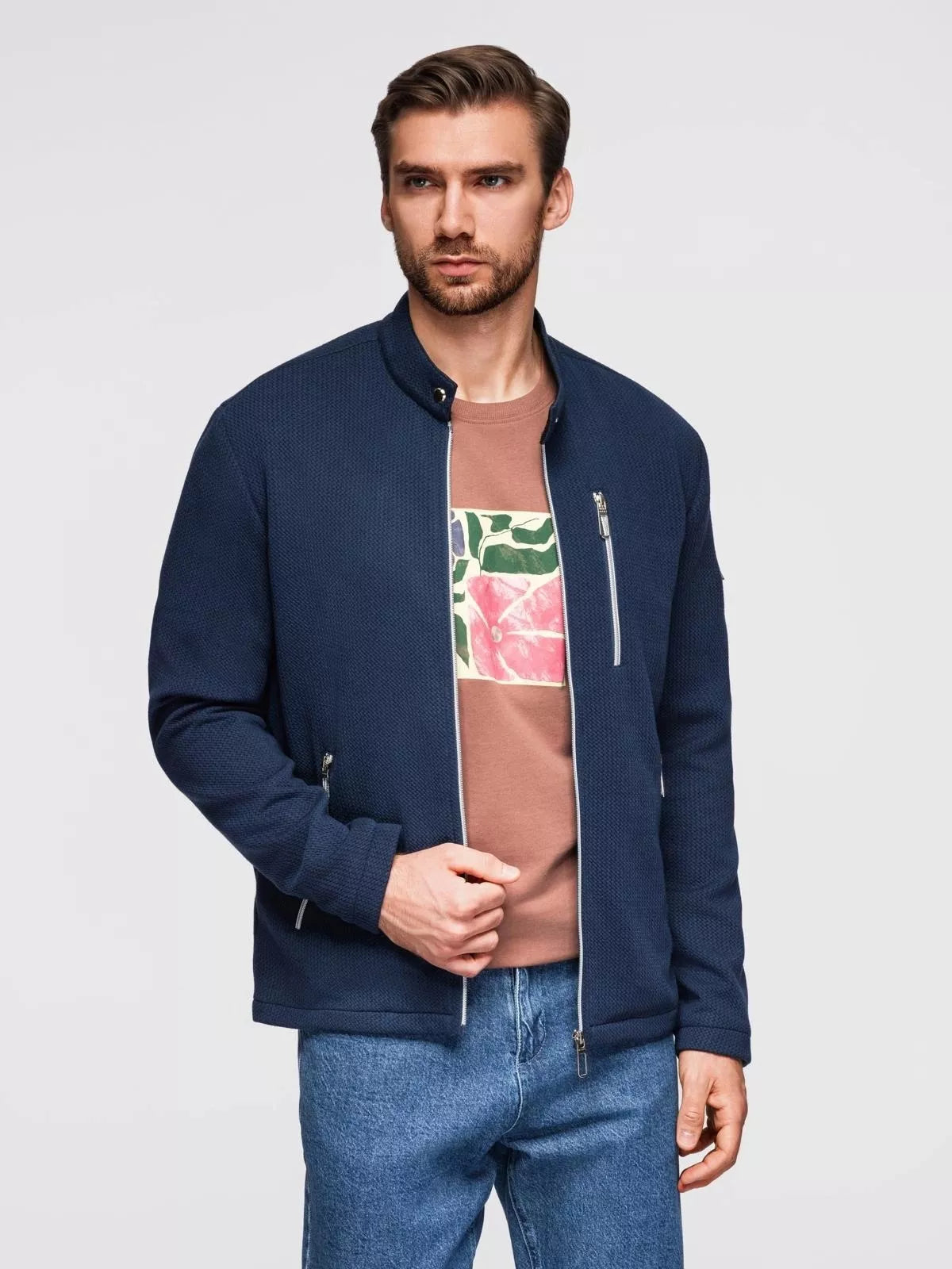 Vyriška tamsiai mėlyna striukė Aron