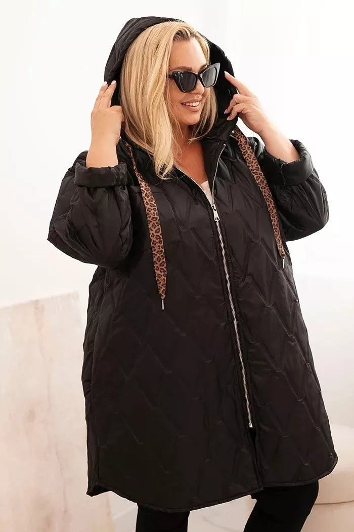 Moteriška juodos spalvos striukė Hope