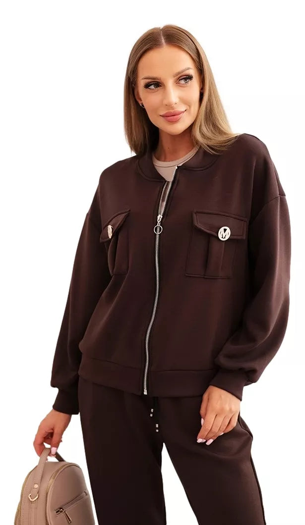 Moteriškas rudas komplektas Marbel