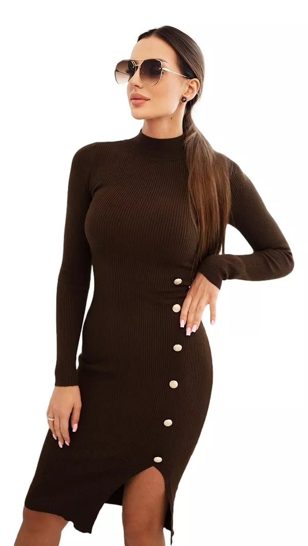 Moteriška rudos spalvos suknelė Berna