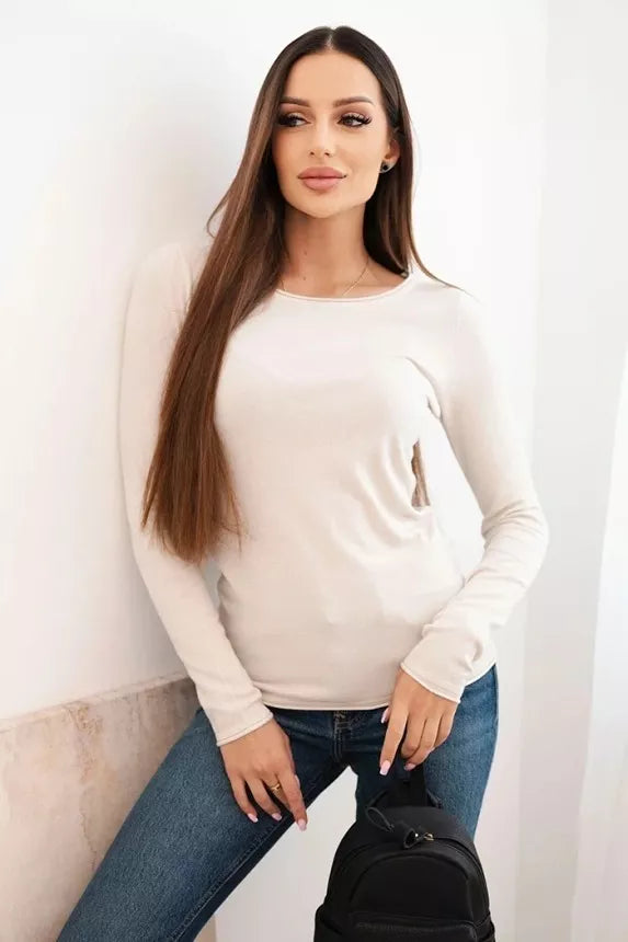 Moteriškas rusvos spalvos megztinis Renat