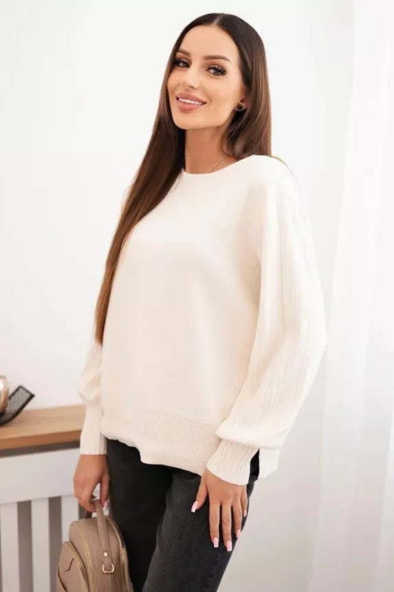 Moteriškas rusvos spalvos megztinis Biank