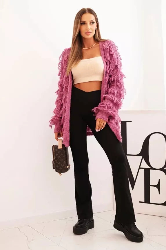 Moteriškas violetinis kardiganas Uma