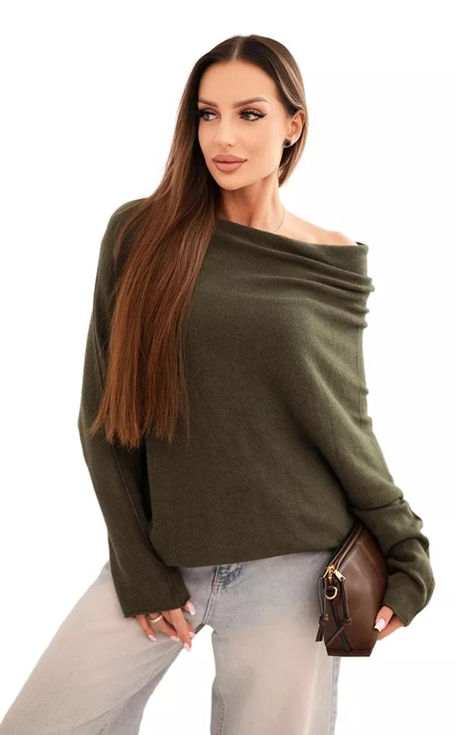 Moteriškas chaki megztinis Anit