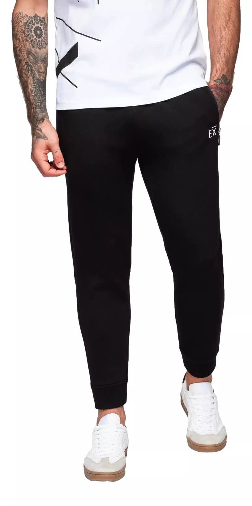 Vyriškos juodos spalvos laisvalaikio kelnės Imek