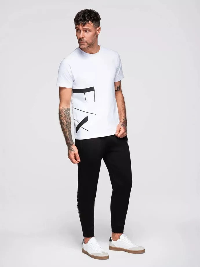 Vyriškos juodos spalvos laisvalaikio kelnės Imek