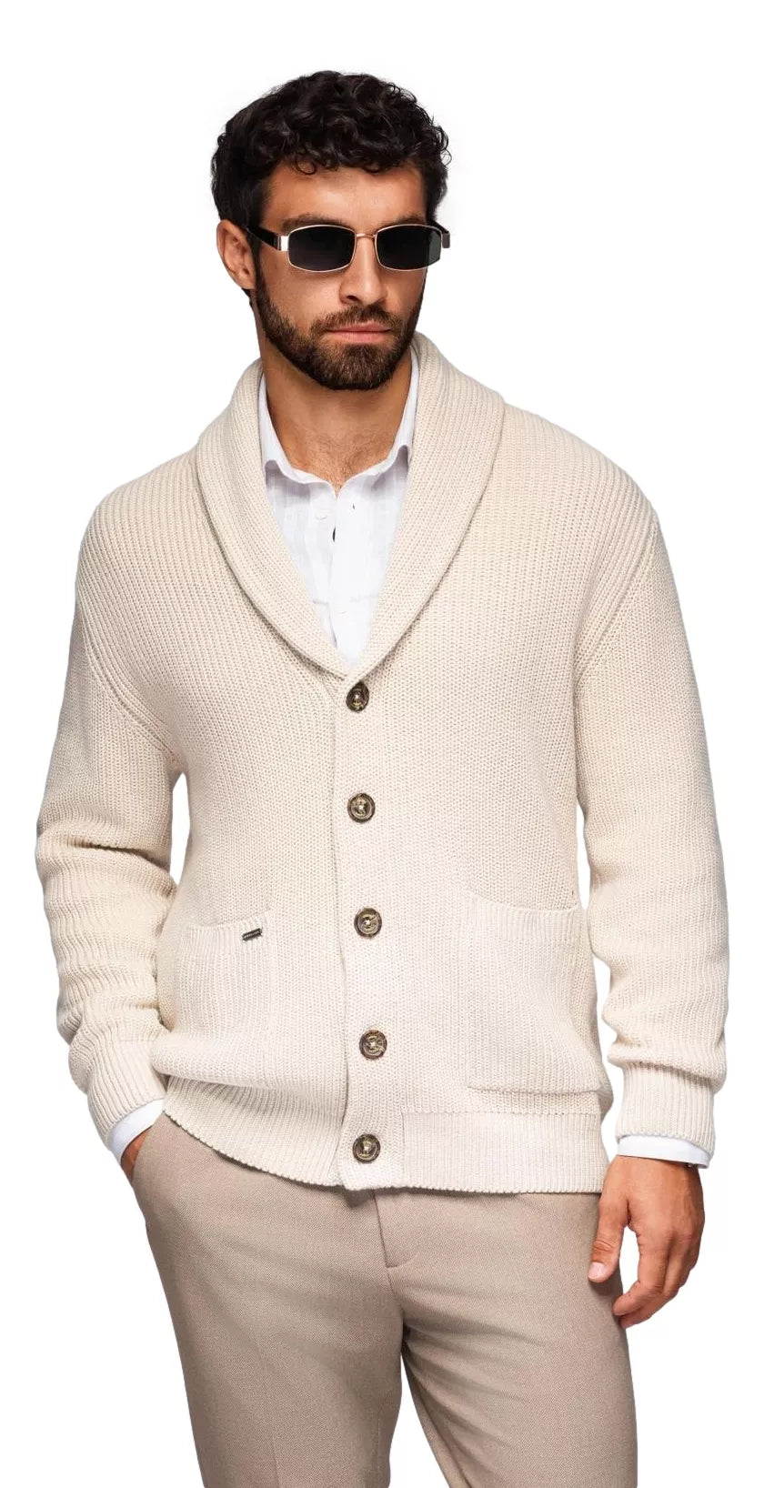 Vyriškas rusvas megztinis Roy