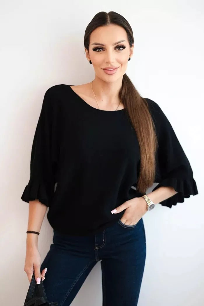 Moteriškas juodas megztinis Avril